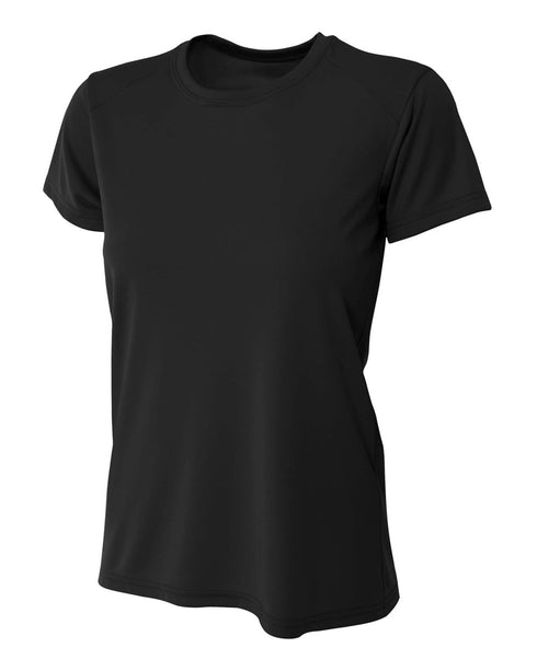 A4 Women's Cooling Performance Crew, Sizes 2XL-4XL (NW3201), Color 'Black'